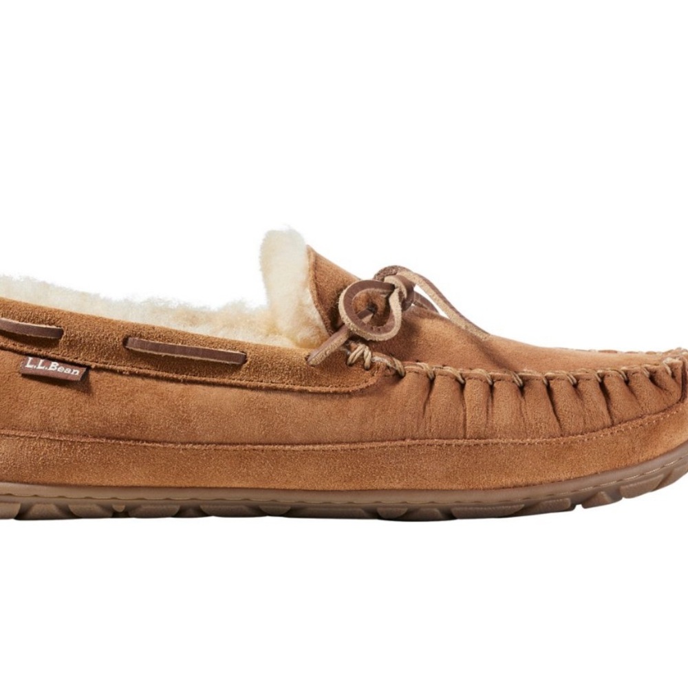 L.L. Bean Tan Loafers Cozy Slip-Ons